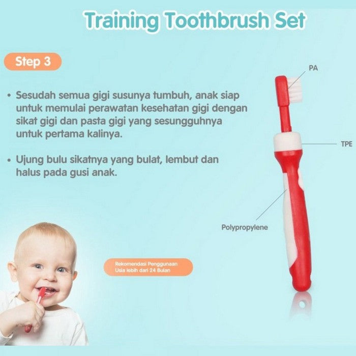 Reliable Training Toothbrush Sikat Gigi Bayi Complete 3 Step 7903