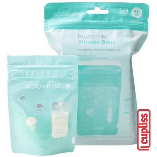 MOOIMOM Breastmilk Storage Bags 120ml 30pcs
