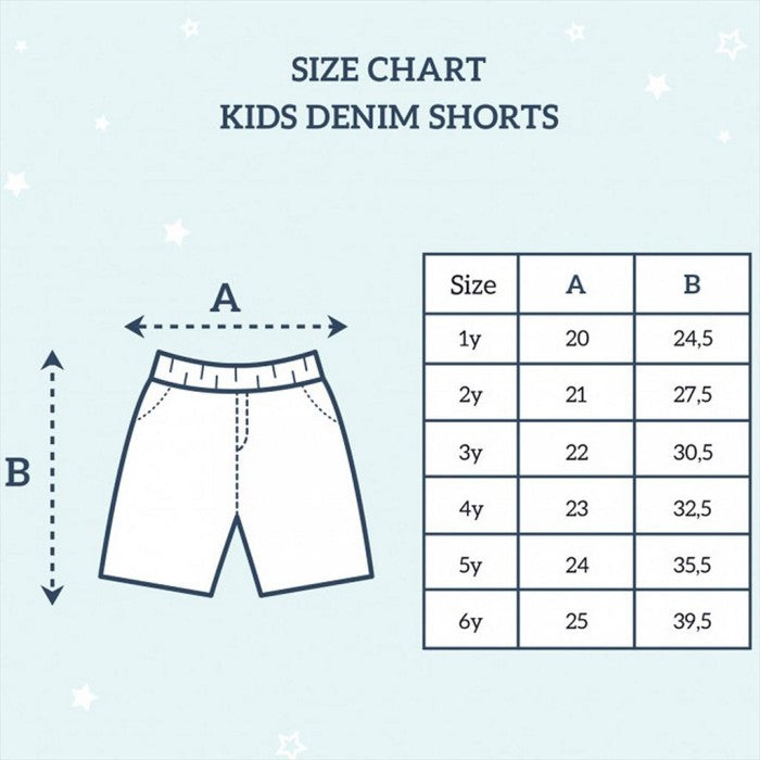 Dark Blue Little Palmerhaus Shorts Denim Celana Anak