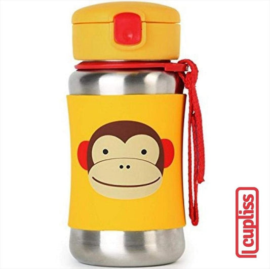 Skip Hop Zoo Stainless Straw Bottle 350 ml 111222 Monkey SkipHop