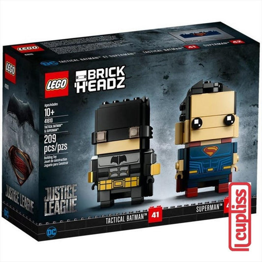 LEGO Brickheadz 41610 Superheroes Tactical Batman & Superman