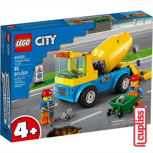 LEGO City 60325 Cement Mixer Truck