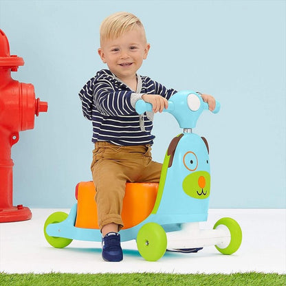 Skip Hop Zoo Ride On 3in1 822910 Dog SkipHop Scooter Anak