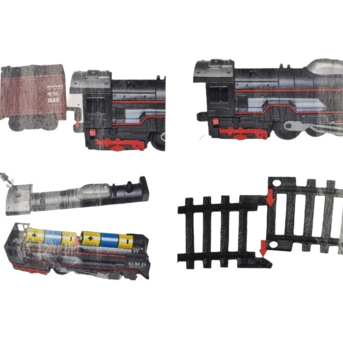 VR Toys Rail King Intelligent Classical Train 190334 Kereta Api Mainan Anak