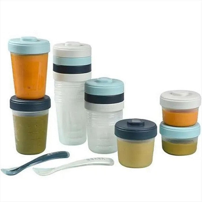 BEABA Food Meal Storage Expert Pack Set 12 Storm Wadah MPASI