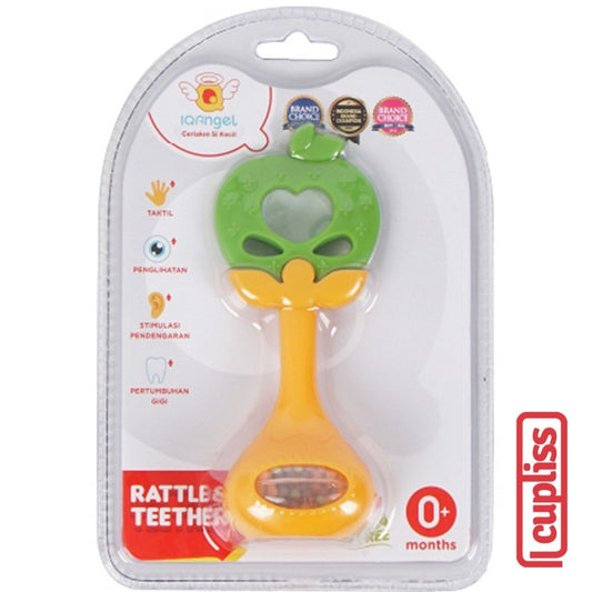 IQAngel Rattle Teether Toy Apple Mainan gigitan Bayi