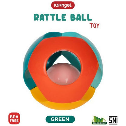 IQANGEL Rattle Ball Toy Mainan Bola Kerincingan Bayi IQ Angel Green