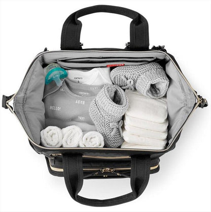 Skip Hop Main Frame Wide Backpack Diaper Black Tas Popok Bayi