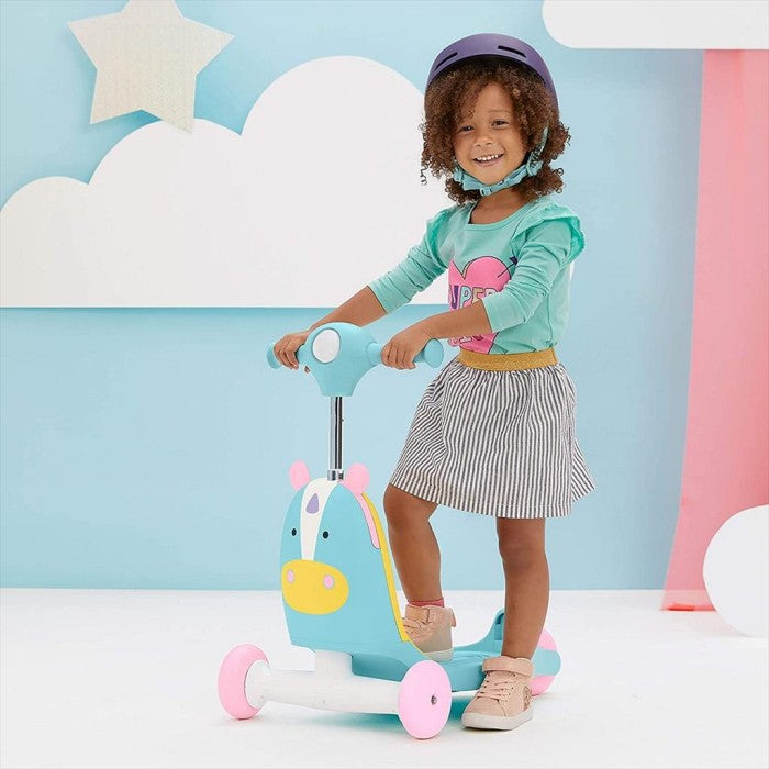 Skip Hop Zoo Ride On 3in1 822810 Unicorn SkipHop Scooter Anak