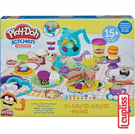 Play Doh Kitchen Creations Coffee n Tea Party Hasbro F5751 Playdoh