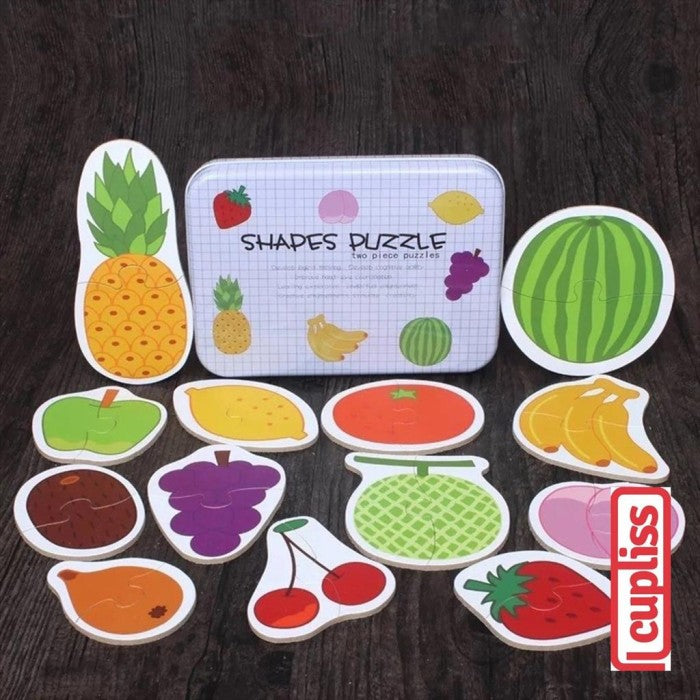 Shapes Puzzle Fruits Mainan Edukasi Anak