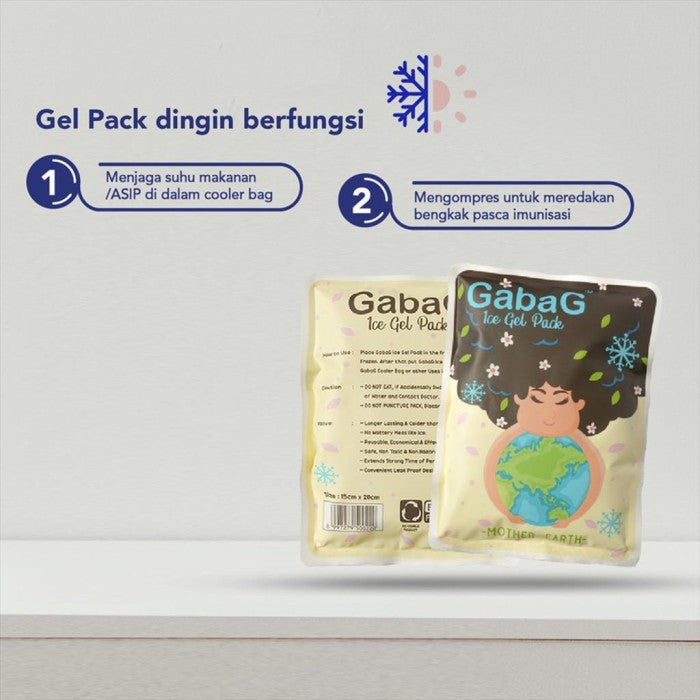 Gabag Ice Gel Pack 500ml Mother Earth 500gr