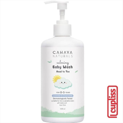 Cahaya Naturals Calming Baby Wash Head to Toe 450ml 11010110 450 ml