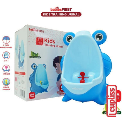 BabiesFIRST Kids Training Urinal 2in1 Blue Mini Toilet Anak Pispot