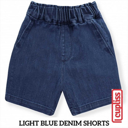 Dark Blue Little Palmerhaus Shorts Denim Celana Anak