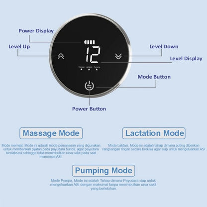 Reliable Breast Pump Electric Portable Hera Pompa ASI Portable 9920