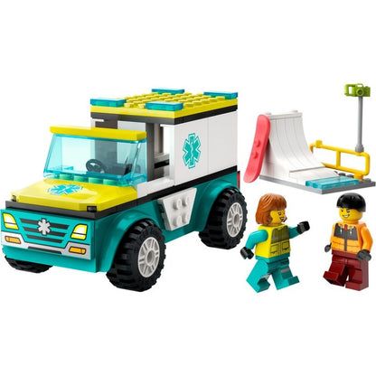 LEGO City 60403 Emergency Ambulance and Snowboarder