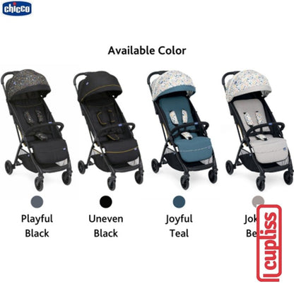 CHICCO Stroller Glee 0M+ Kereta Dorong Bayi Lipat Travelling Folded Ultraweight