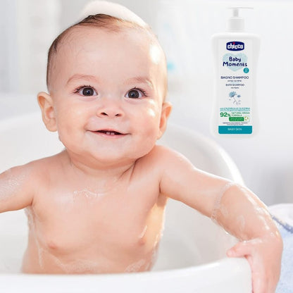 CHICCO Baby Moments Bath Shampoo Baby Skin 500ml Shampo Mandi Bayi 500 ml M2720