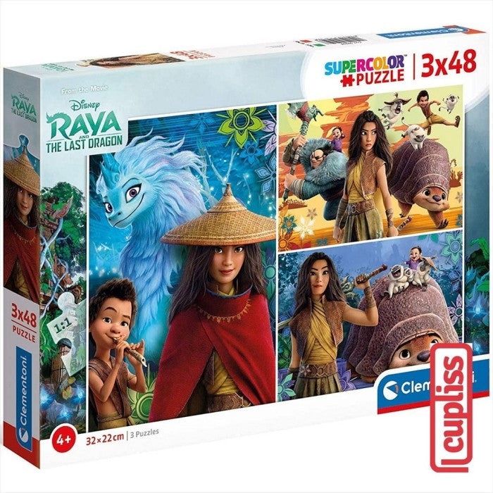 Clementoni 25259 Disney Raya Puzzle 3 x 48 pcs