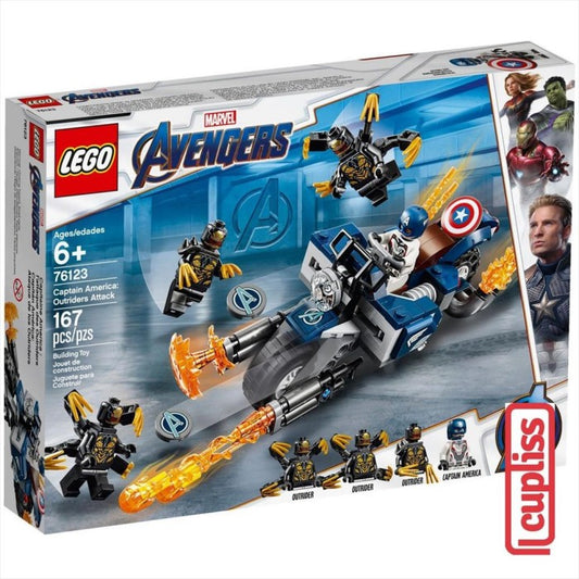 LEGO Superheroes 76123 Captain America Outriders Attack