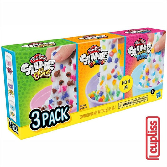 Play Doh Slime Cereal Themed Bundle 3 Varieties Hasbro F0990 Playdoh