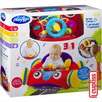 Playgro 120743 Music And Lights Comfy Car Mainan Bayi