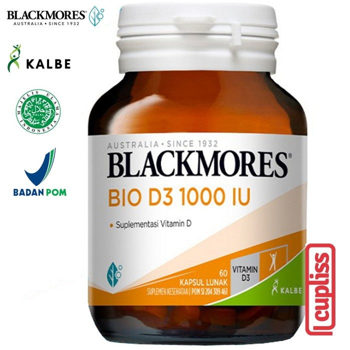 BLACKMORES Multivitamin 1000 IU Bio D3 1000IU - 60 caps BPOM Kalbe