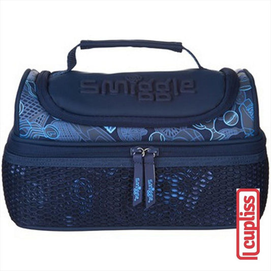SMIGGLE LunchBox 443321 Double Decker Mesh Navy Lunch Box