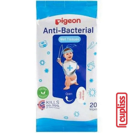 PIGEON Wet Tissue Wipes 20 s Antibacterial 20s Basah Anti Bacterial