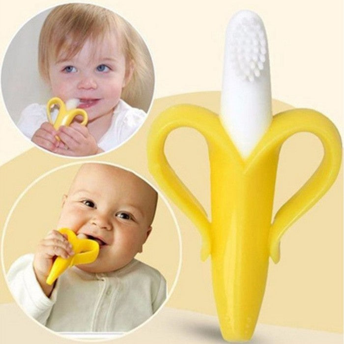 Reliable Banana Toothbrush 8861 Silicone Gigitan Bayi Teether