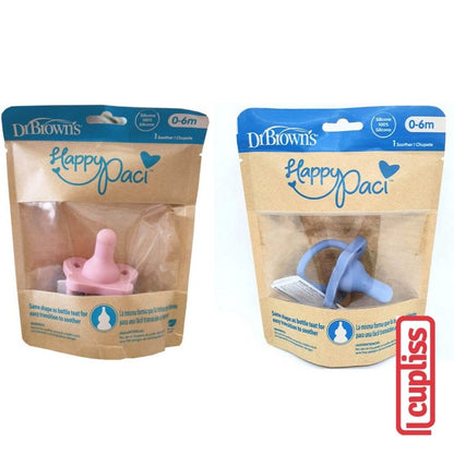 Dr Brown HappyPaci Silicone Pacifier 1pcs Dot Newborn