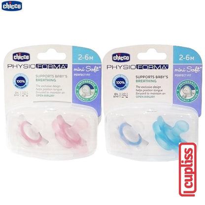 CHICCO Physio Soft Soother Silicone 2-6m Dot Botol Susu Bayi
