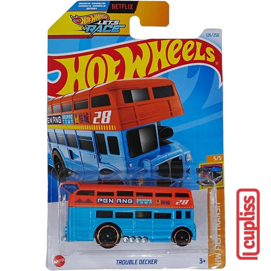 Hot Wheels HW Basic HTD46  Trouble Decker Lets Race Netflix Mattel Hotwheels