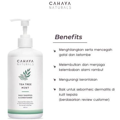 Cahaya Naturals Daily Shampoo and Conditioner 450ml