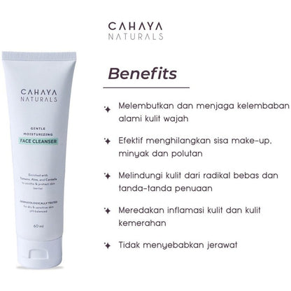 Cahaya Naturals Gentle Moisturizing Face Cleanser 60ml Sabun Muka