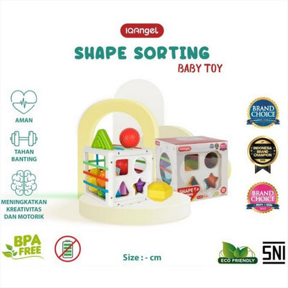IQANGEL Shape Sorting Baby Toy Mainan Puzzle Anak IQ Angel 0211