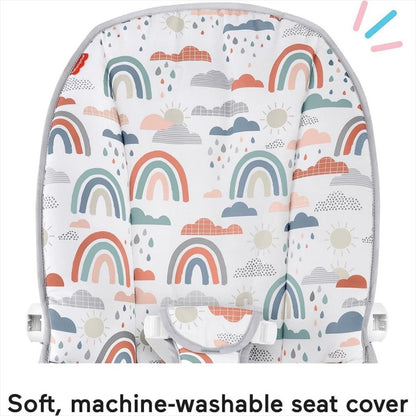 Fisher Price GWV94 Baby Bouncer Rainbow Kursi Goyang Bayi