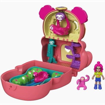 Polly Pocket GTM56 Flip n Find Sloth GTM59 Mainan Anak Perempuan