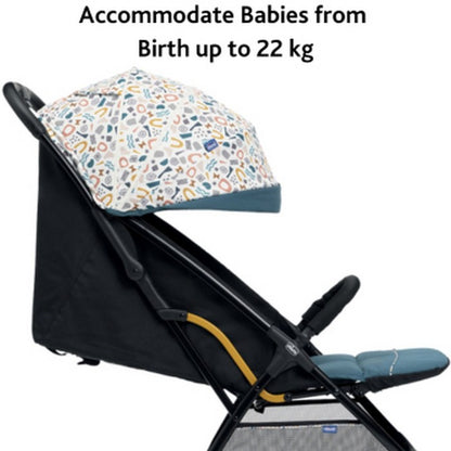 CHICCO Stroller Glee 0M+ Kereta Dorong Bayi Lipat Travelling Folded Ultraweight