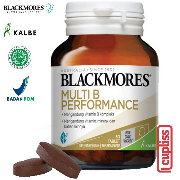 BLACKMORES Multivitamin Multi B Performance - 30 caps BPOM Kalbe