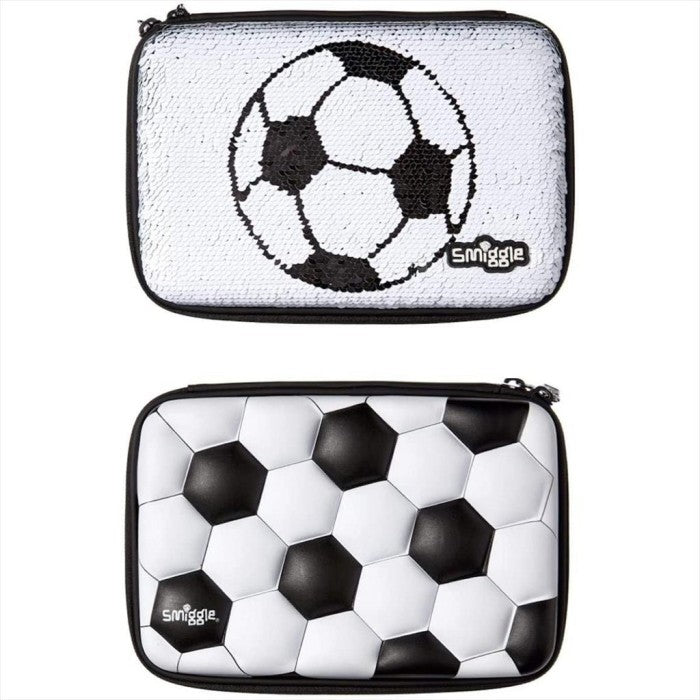 SMIGGLE Pencil Case 442751 Goal Reversible Sequin Hardtop