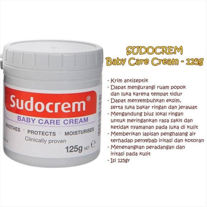 Sudocrem 125gr Sudocream Krim Ruam Popok Bayi Baby Care Cream Iritasi