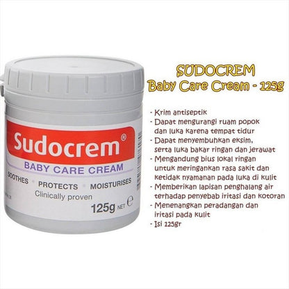 Sudocrem 125gr Sudocream Krim Ruam Popok Bayi Baby Care Cream Iritasi