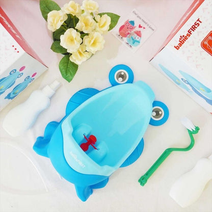 BabiesFIRST Kids Training Urinal 2in1 Blue Mini Toilet Anak Pispot