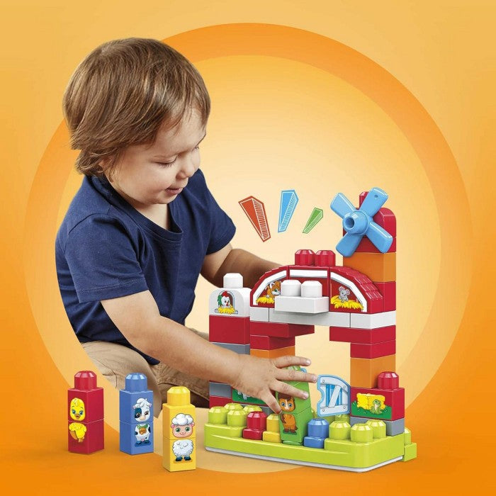 Fisher Price GCT50 Mega Bloks Musical Farm First Builders
