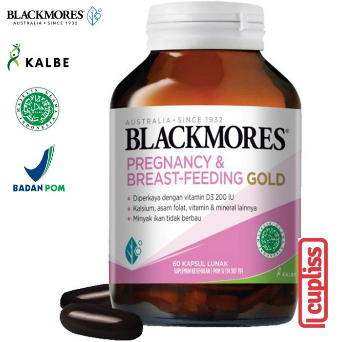 BLACKMORES Multivitamin Pregnancy Breastfeeding Gold - 60 caps BPOM Kalbe