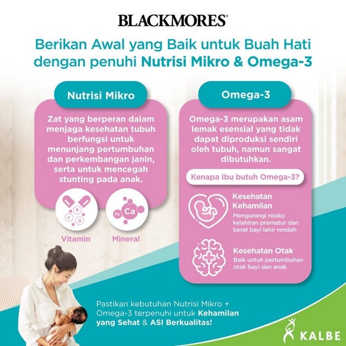 BLACKMORES Multivitamin Pregnancy Breastfeeding Gold - 120 caps BPOM Kalbe