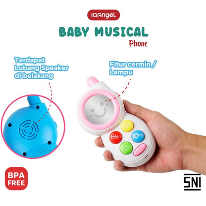 IQAngel Toys Blue Musical Phone IQ0512
