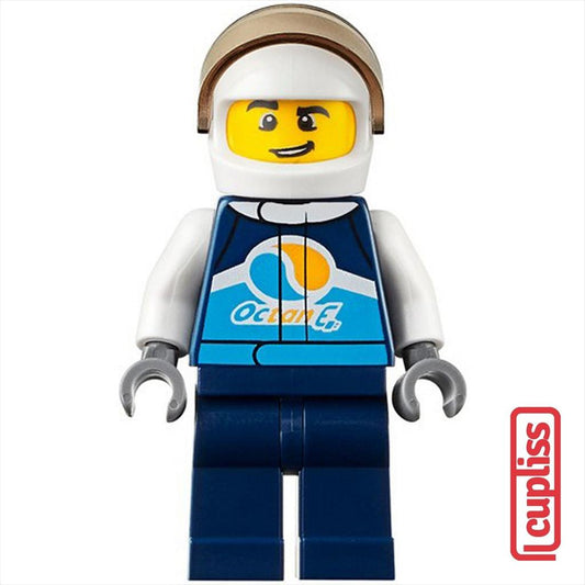PART OUT LEGO CTY1110 City Race Car Driver Male Minifigure